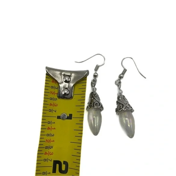 Boho festival vintage style dangle earrings - Picture 5 of 6